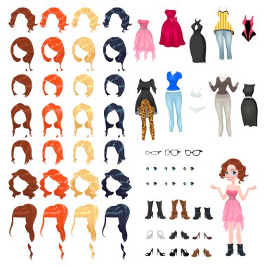 Avatar of a woman.  clipart