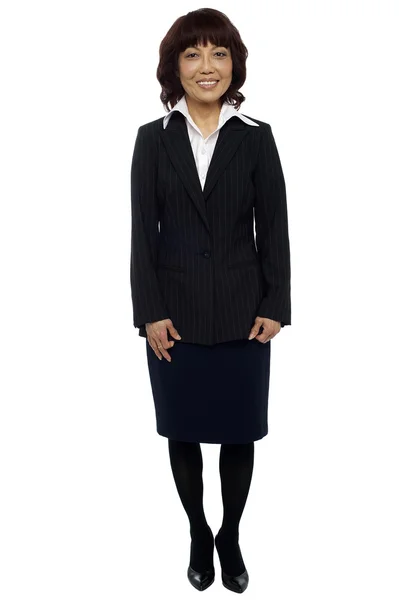 Experienced Asian business lady. Team leader — Stock Photo, Image