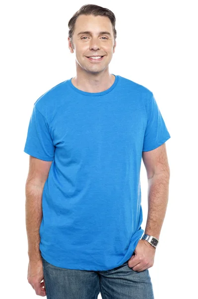 Handsome cool guy posing in casuals — Stock Photo, Image