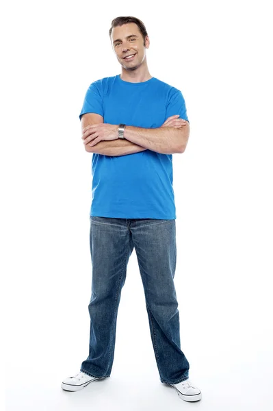 Full length picture of a young casual man — Stock Photo, Image