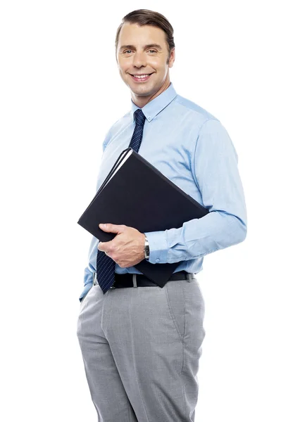 Successful project presentation by male executive — Stock Photo, Image