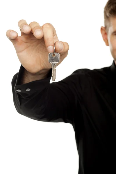 Dykt upp om man erbjuder key — Stockfoto