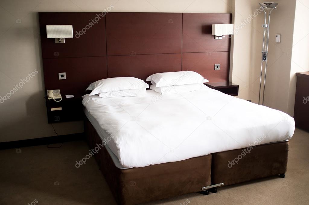 King sized bed in a suite