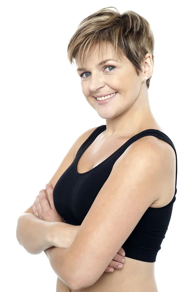 Confident middle-aged female instructor — Stock Photo, Image