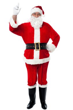 Gözlüklü santa yukarı dönük