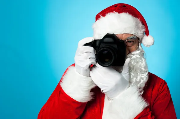 Santa - de professionele fotograaf — Stockfoto