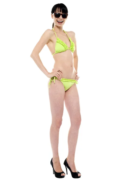 Bonito biquíni swimsuit modelo — Fotografia de Stock