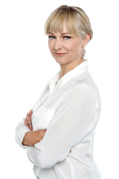 Sidan utgör en ganska business Professional — Stockfoto