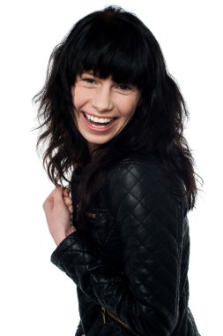 çekici genç esmer kız Güzellik Portresi