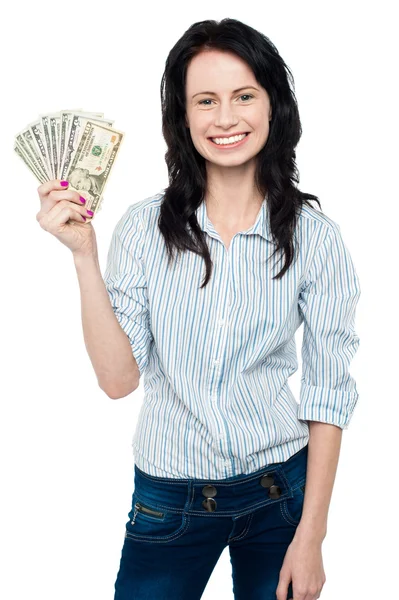 Hot woman in bath towel turning back towards camera — Stock Photo, Image