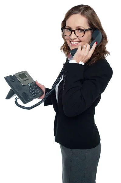 Business professional på telefon — Stockfoto