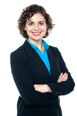 gülümseyen genç kadın yönetici
