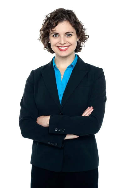 Smiling young female executive — Stock Photo, Image