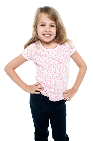Cute young caucasian child posing for a portrait — Stock Photo, Image