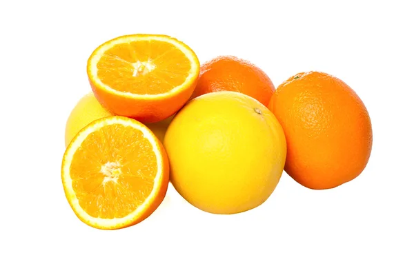 Laranjas e toranjas cortadas — Fotografia de Stock