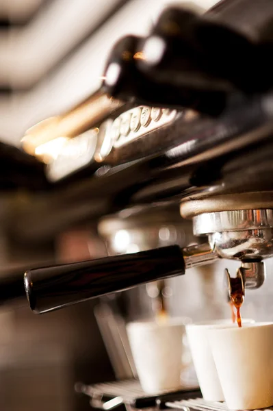 Koffie espresso machine — Stockfoto