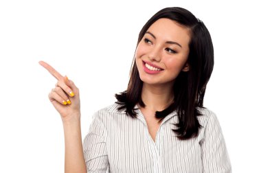 uzağa işaret eden iş girişimci