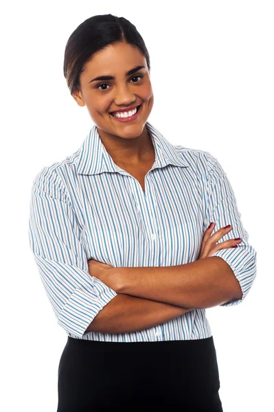 Confident female company manager posing — Stock Photo, Image