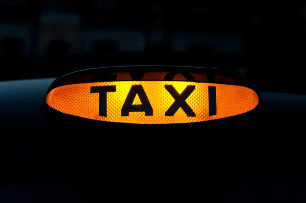 Taxi logo evidenziato — Foto Stock