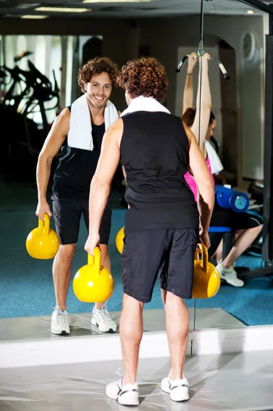 Fitness in action, exercising... — Stock Photo, Image