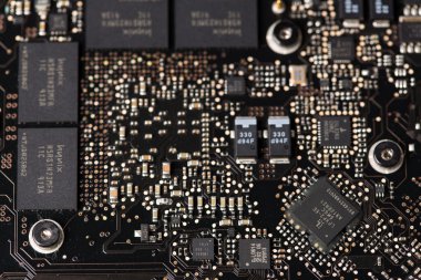 işlemcili elektronik devre kartı