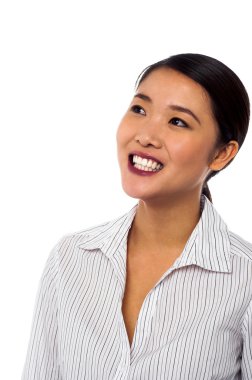 yaratıcı genç iş kadını düşünüyorum