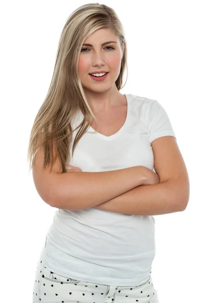 Portrait of a confident teen girl — Stock Photo, Image