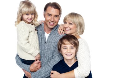 mutlu bir aile ile çocuk Studio
