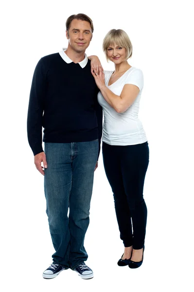 Trendy middle aged love couple — Stock Photo, Image