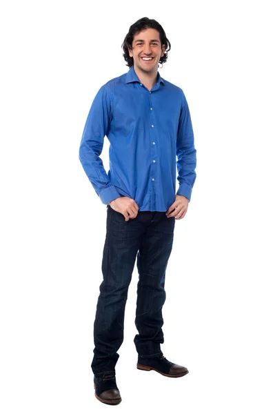 Full length shot of a smiling young man — Stock Photo, Image