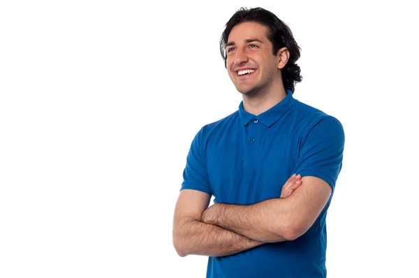 Casual young guy posing with confidence — Stock Photo, Image