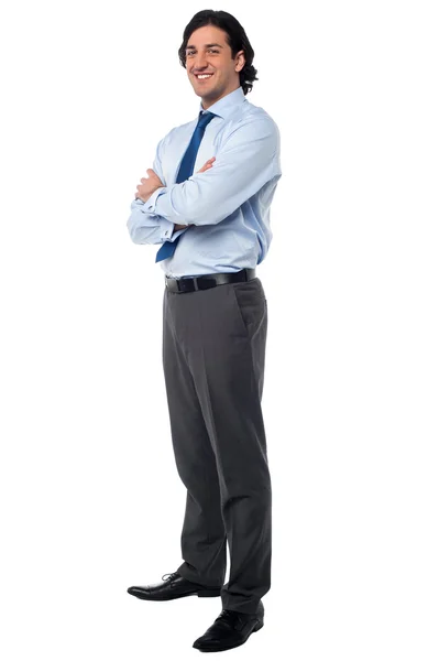 Business male in formals, full length portrait — Stock Photo, Image