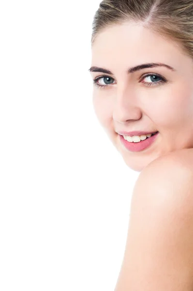 Face closeup of a gorgeous teen girl — Stock Photo, Image