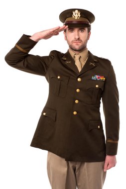 Bize asker kıdemli saluting içinde