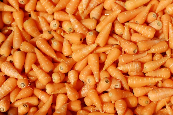 Carrots, fresh young bunch for sale — Stock Photo, Image