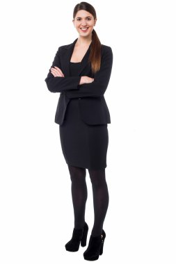 Kendine güvenen genç kadın iş yürütme