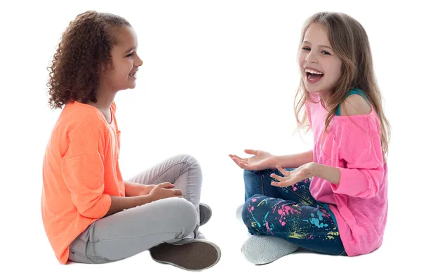 Little girls playing together — Stock Photo, Image