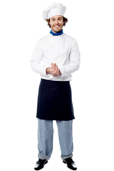 Full length portrait of a handsome chef — Stock Photo, Image