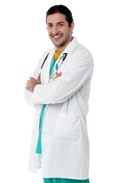 Fiducioso giovane medico maschio — Foto Stock