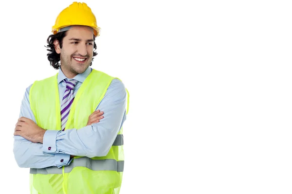 Ingeniero de construcción sonriendo con confianza —  Fotos de Stock