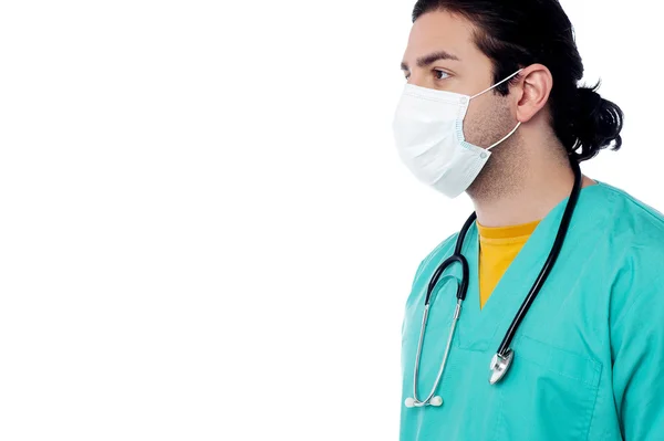 Male surgeon with face mask — Stock Photo, Image