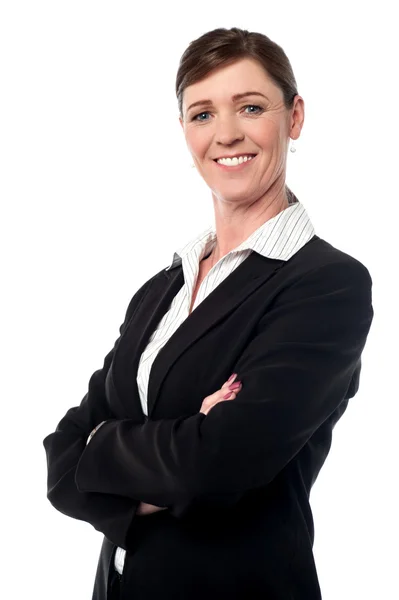 Cheerful confident businesswoman — Stock Photo, Image