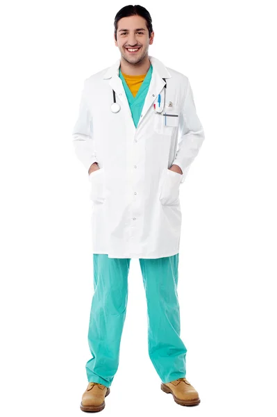 Experienced doctor, full length portrait. — Stock Photo, Image