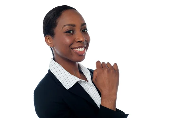 Retrato de mulher de negócios sorridente — Fotografia de Stock