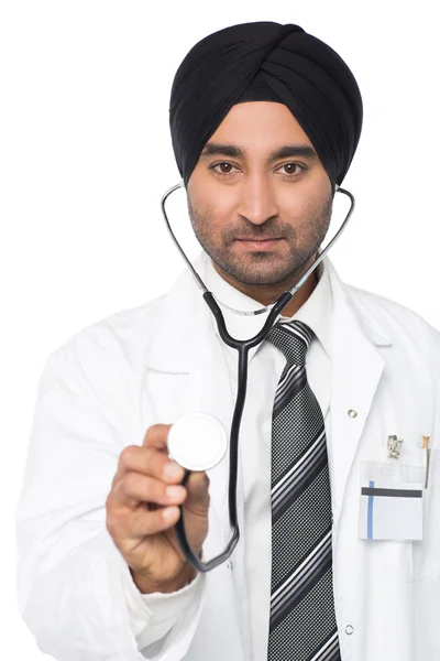 Young medical expert ready to examine — Stock Photo, Image