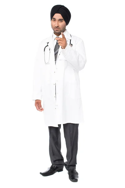 Doktor varování svého pacienta — Stock fotografie
