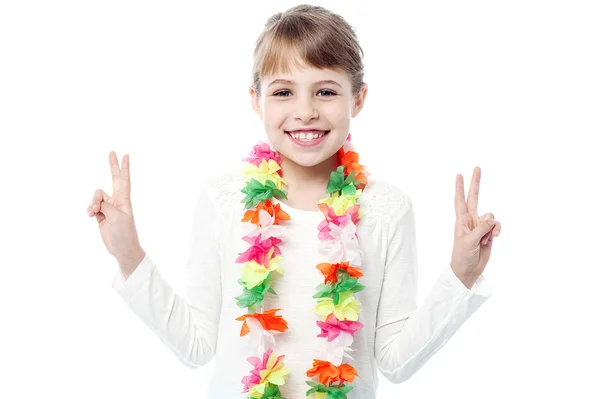 Fashionable pretty cute girl — Stock Photo, Image