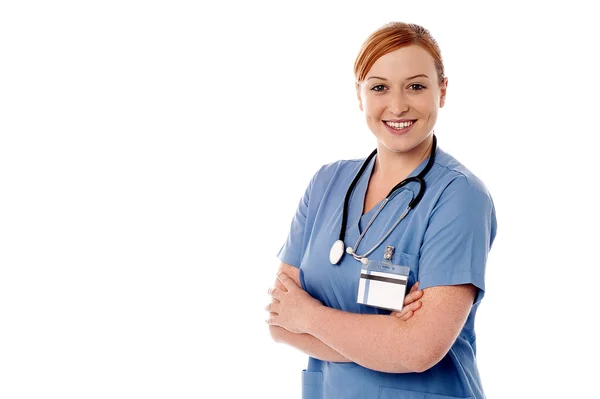 Confiante jovem encantador senhora médico — Fotografia de Stock