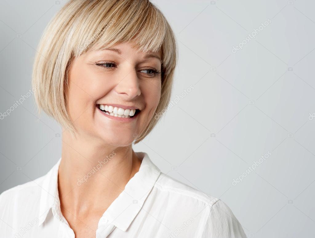 Portrait of a smiling lady