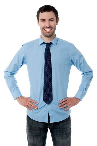 Handsome young trendy businessman — Stock Photo, Image